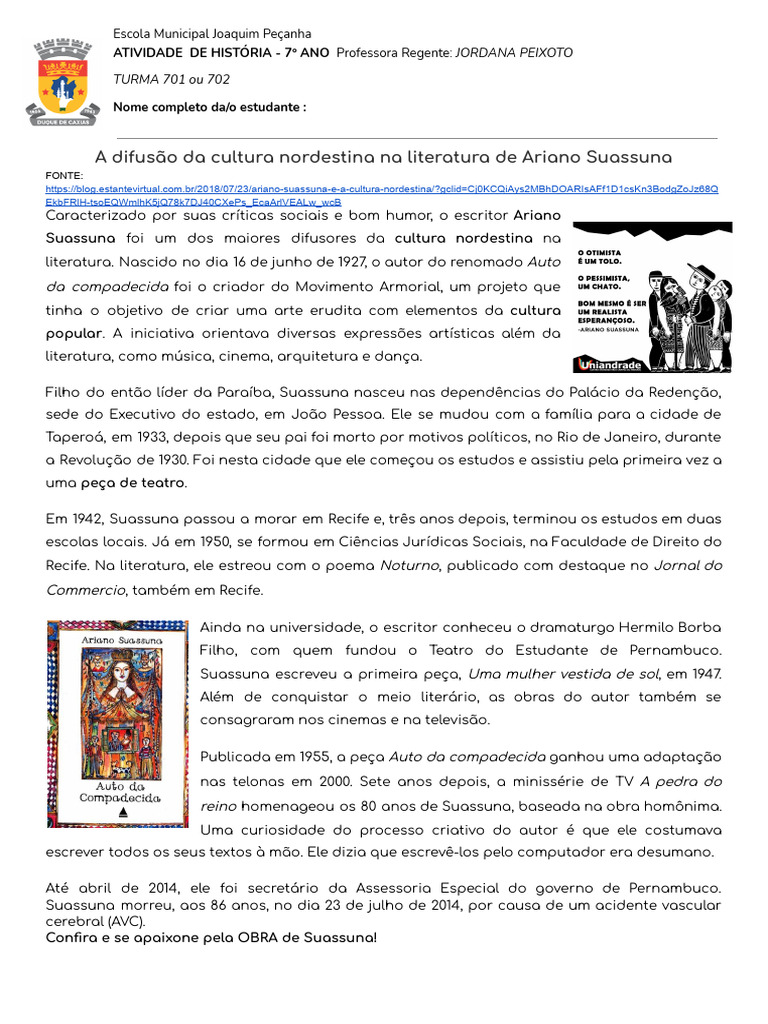 Foto de Ariano Suassuna